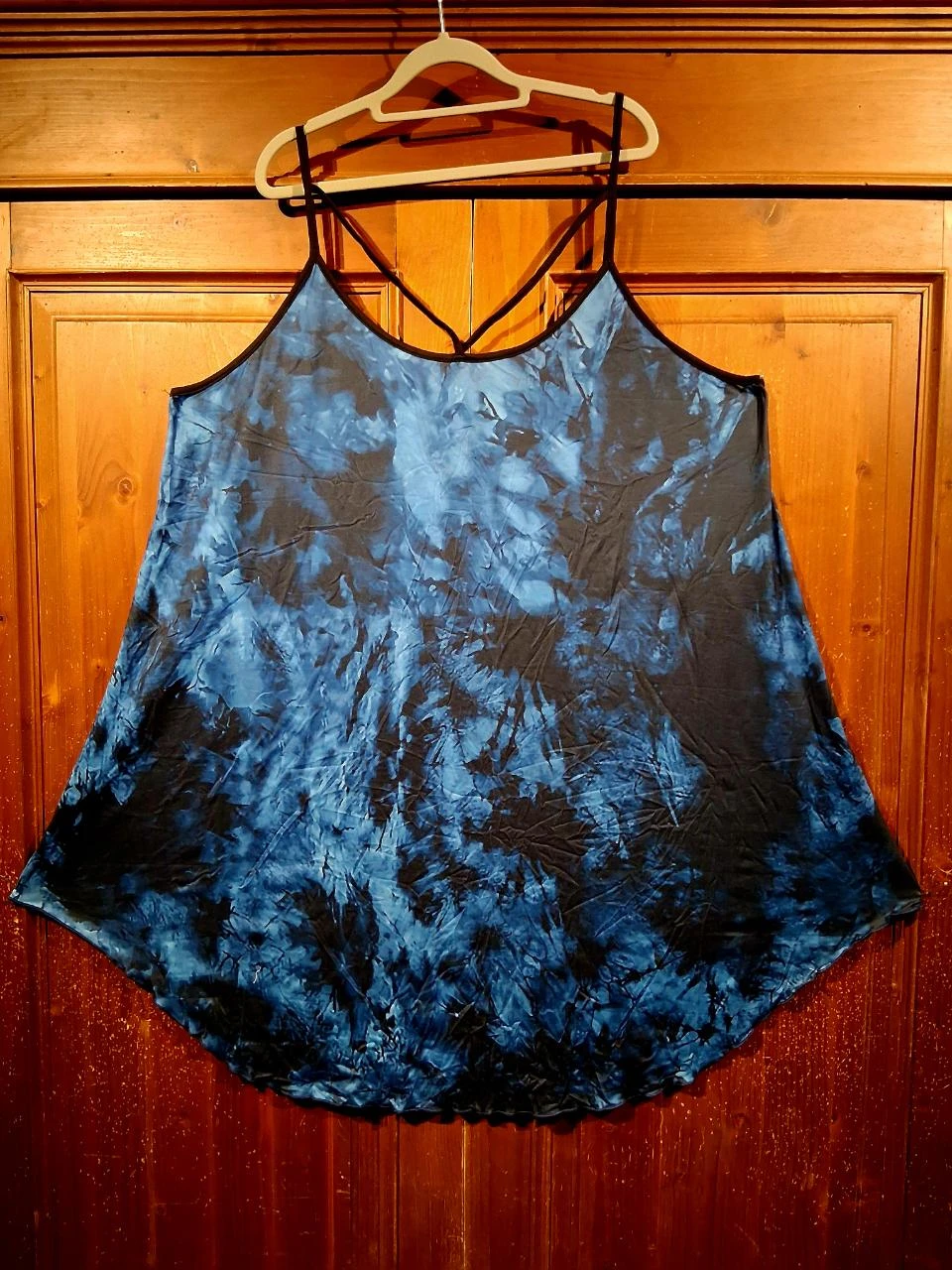 jurkje tie dye blauw 48-50